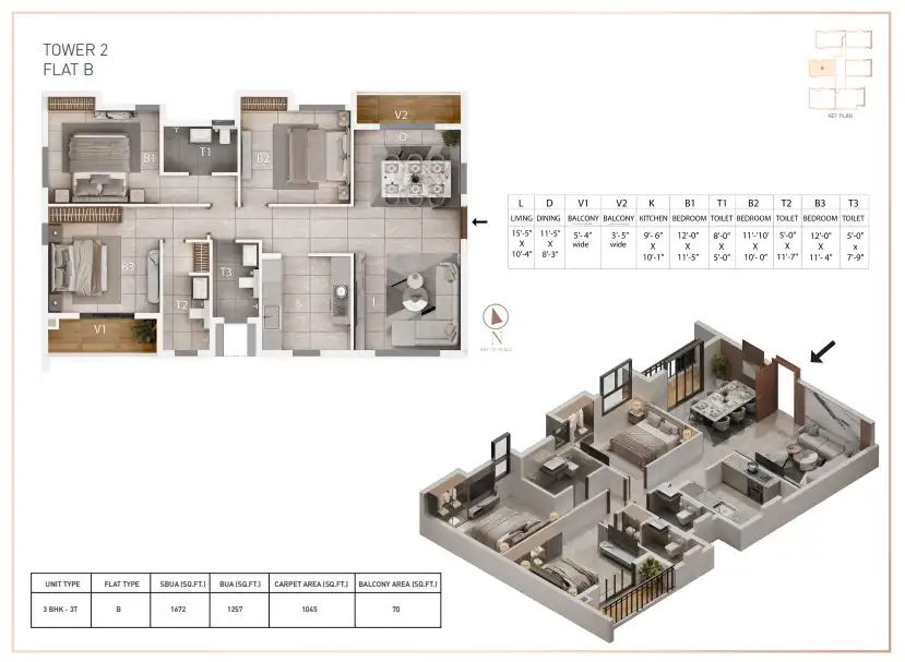 4 BHK 3T